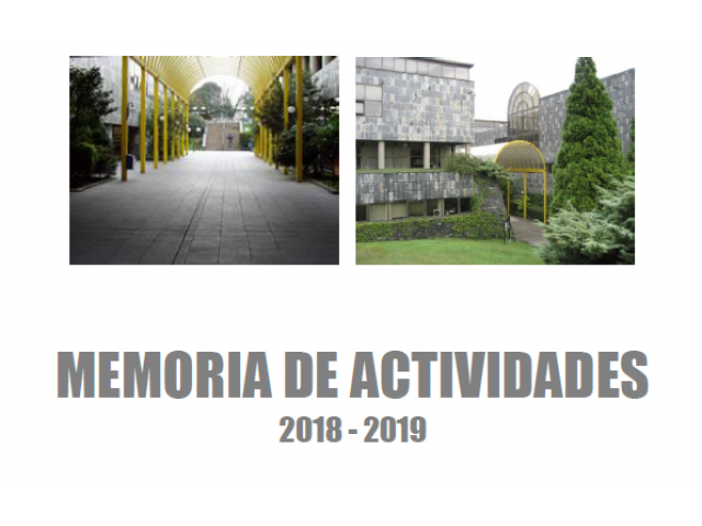 Memoria de actividades 2018-2019