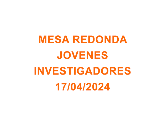 Mesa redonda jóvenes investigadores