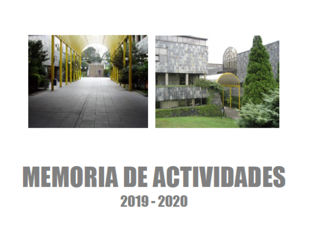 Memoria de actividades 2019-2020